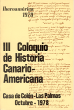 					Ver III Coloquio de Historia Canario-Americana
				